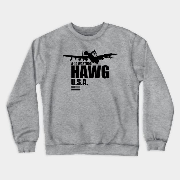 A-10 Hawg Crewneck Sweatshirt by Tailgunnerstudios